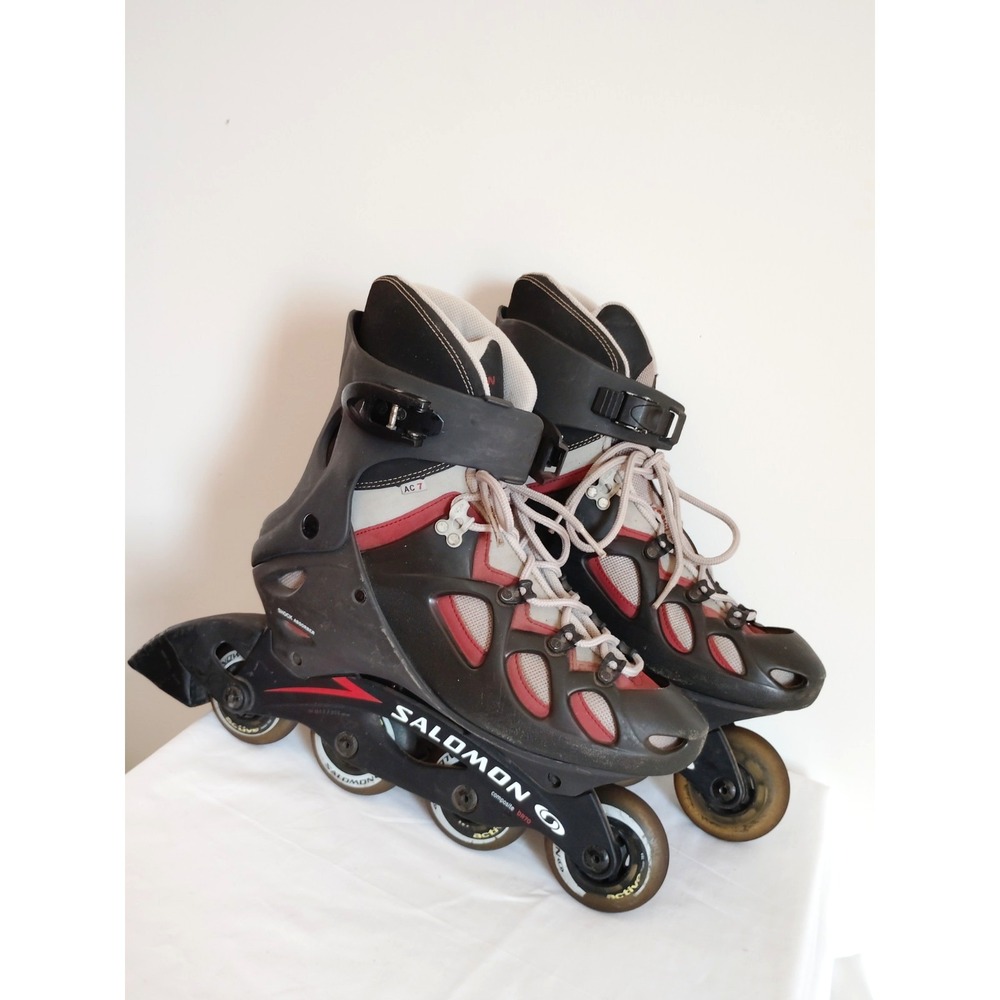 Salomon ACT 7 Men 10.5 Inline Skate Roller Blade Drive Fitness System Black Red*